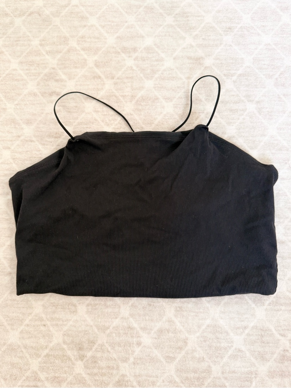 Nike Luxe Yoga Black Womens Strappy Tank Top Black/Dark Smoke Size M